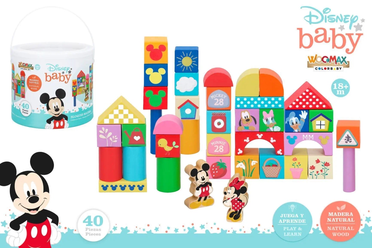 Disney lesene kocke z lesenimi figuricami 40 delov - Akcija v trgovini Mueller