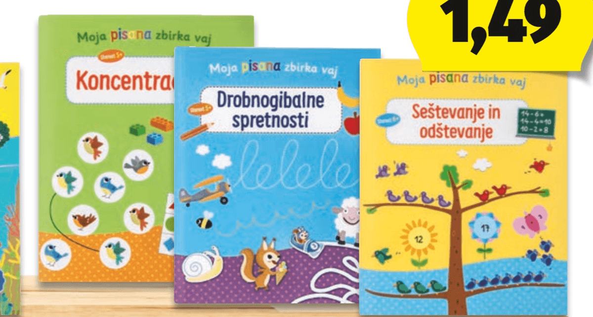 ZBIRKA NALOG ZA UČENJE - Akcija v trgovini Hofer