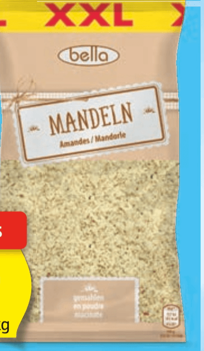 Bella mleti mandlji XXL 500 g - Akcija v trgovini Hofer