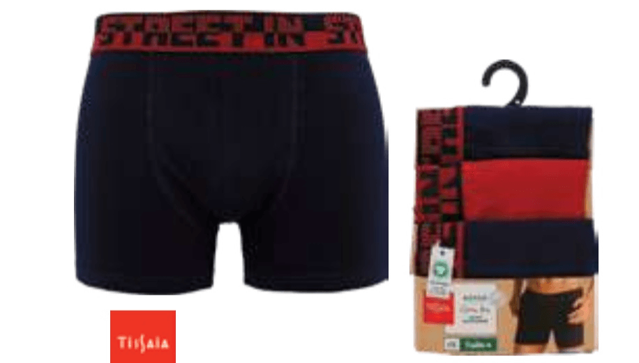 3x Moške bokser hlače Tissaja - Akcija v trgovini E.Leclerc