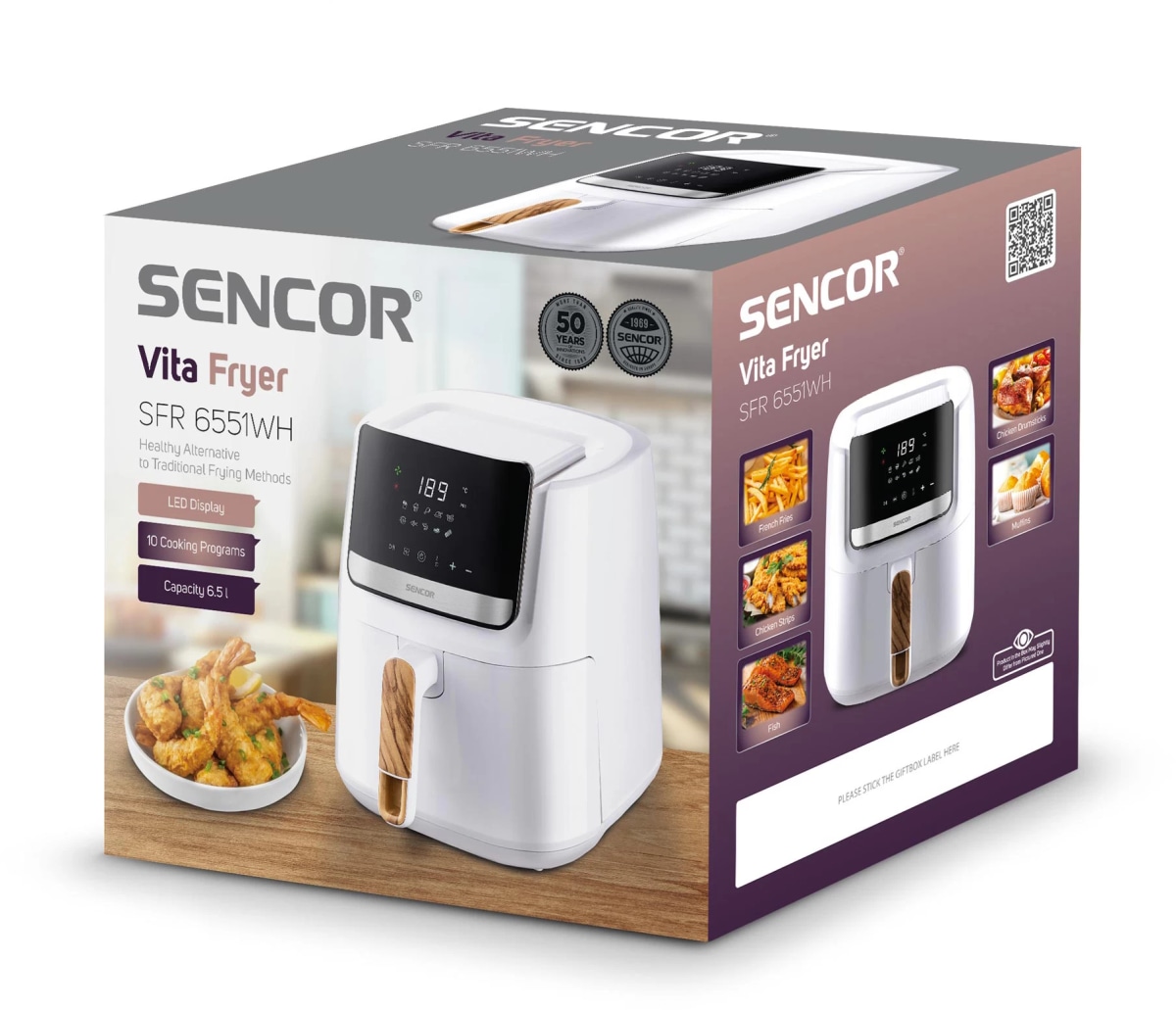 Sencor Cvrtnik na vroč zrak SFR 6551WH - Akcija v trgovini Jager