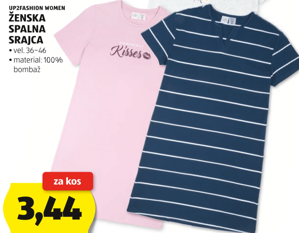 Ženska spalna srajca UP2FASHION WOMEN - Akcija v trgovini Hofer