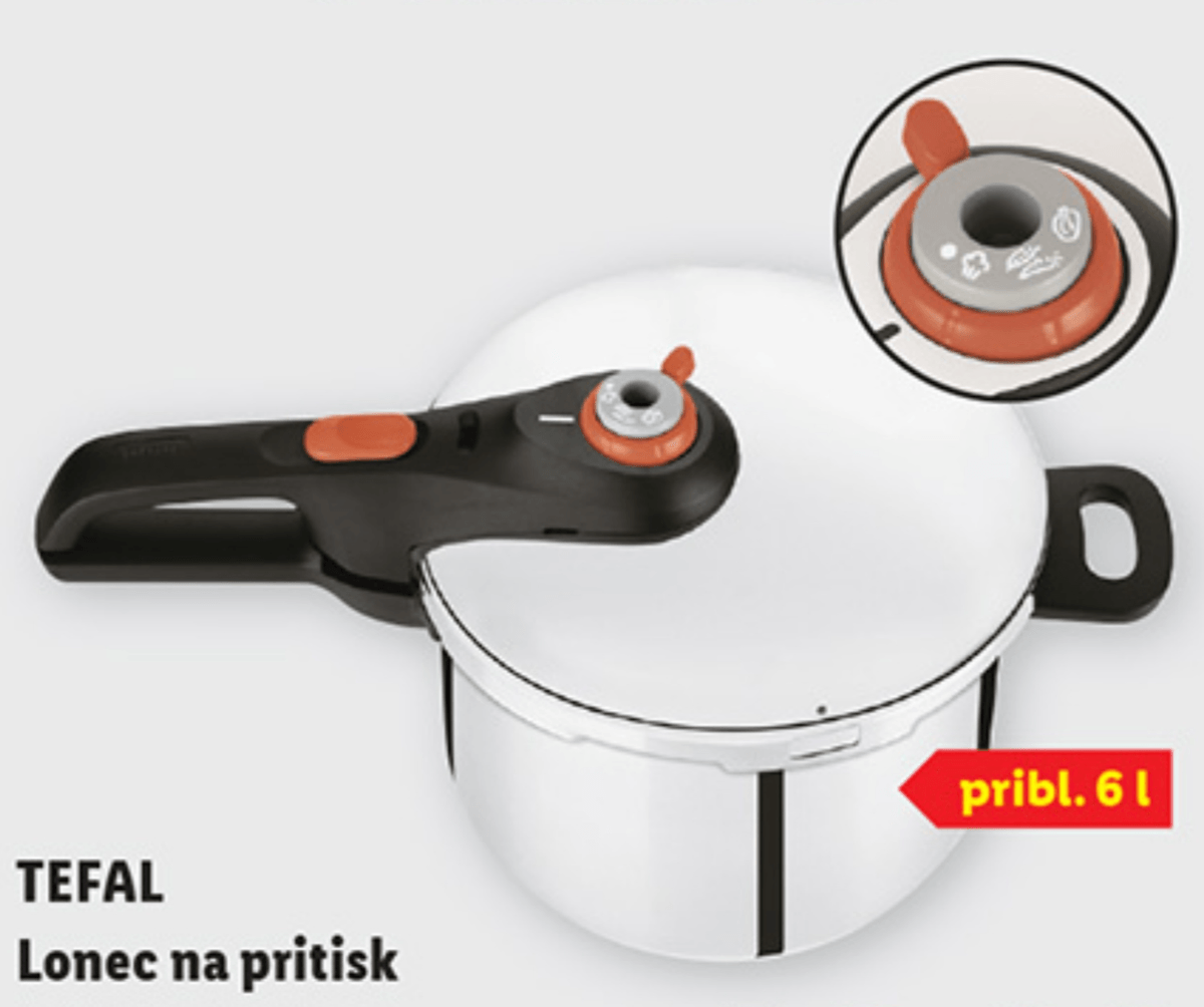 Tefal Lonec na pritisk pribl. 6 l - Akcija u trgovini Lidl