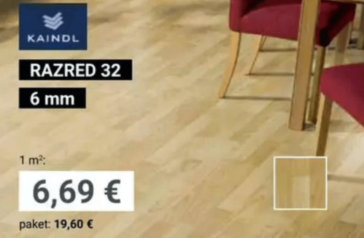 Laminat KAINDL CMI 2,930 m² - Akcija v trgovini Pevex