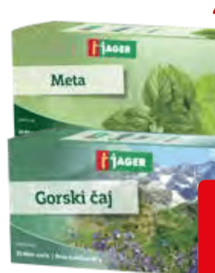 Jager zeliščni čaj 20/1 - Akcija v trgovini Jager