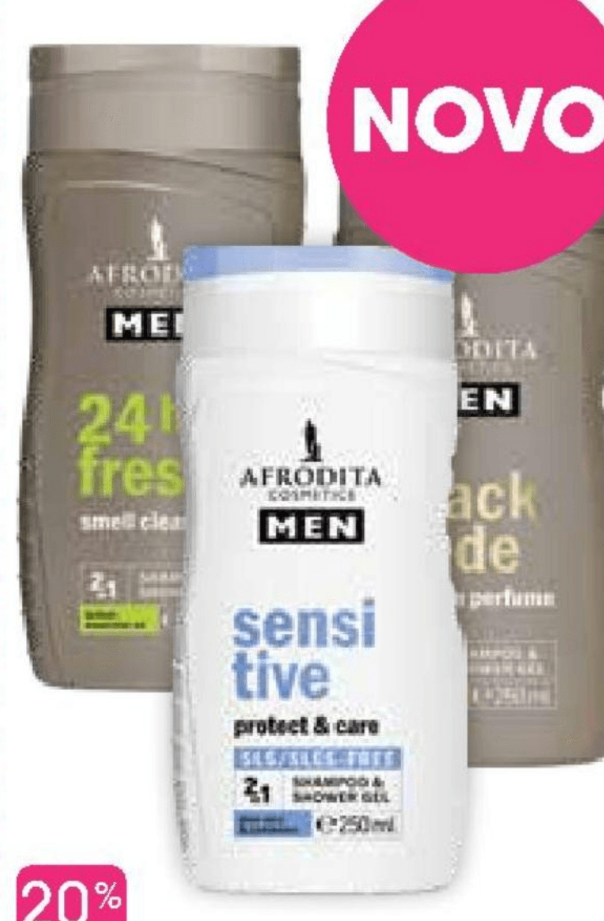 Kozmetika Afrodita Men Gel za prhanje 250 ml - Akcija v trgovini Tuš