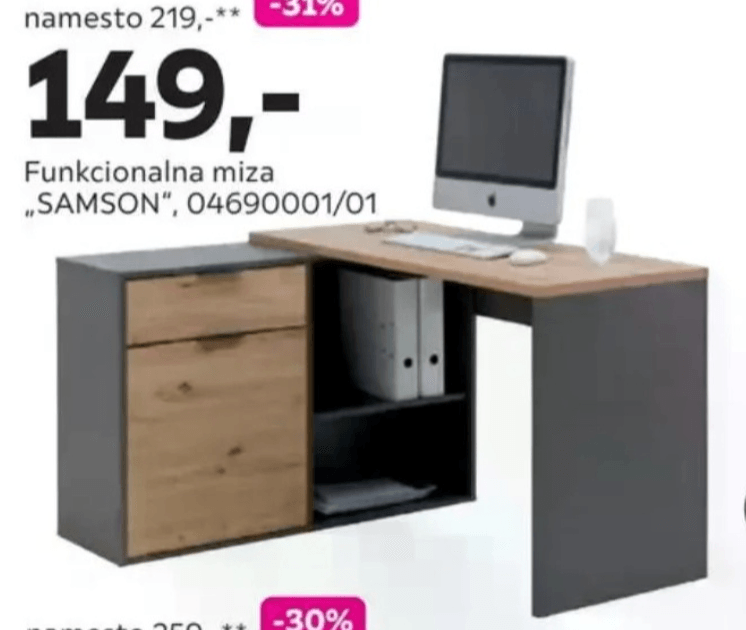 Funkcionalna miza „SAMSON" - Akcija v trgovini Mömax