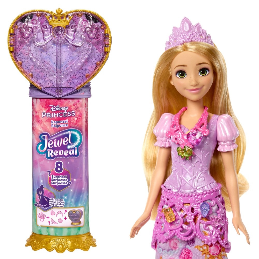 Mattel Disney Princess Jewel Reveal Rapunzel Akcija v trgovini Mueller