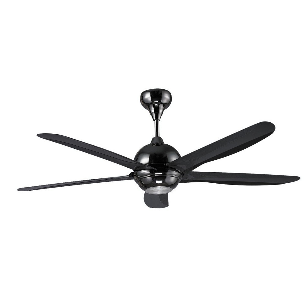 Stropni ventilator z LED-osvetlitvijo Pearl Black - Akcija v trgovini Pevex