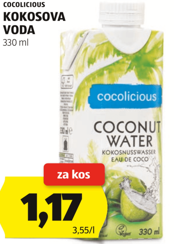 Cocolicious Kokosova Voda 330 ml - Akcija v trgovini Hofer