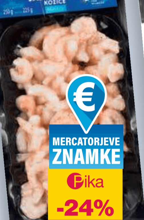 Jadranske kozice Adria mare 250 g Mercator - Akcija v trgovini Mercator