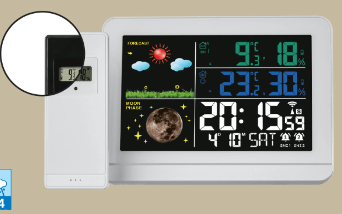 Radijsko vodena vremenska postaja kompl. LIVARNO home - Akcija u trgovini Lidl