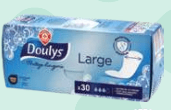 Doulys Higienski vložki 30/1 - Akcija v trgovini E.Leclerc