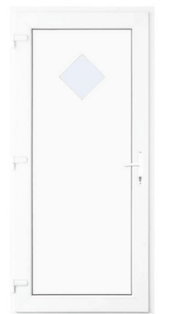 Vhodna PVC vrata Cando Barcelona Bela - Akcija v trgovini Merkur