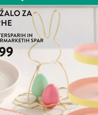 Držalo za pirhe - Akcija v trgovini Spar