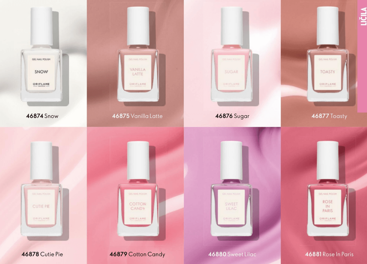 Oriflame Gel Nail Polish Snow 9 ml - Akcija v trgovini Oriflame