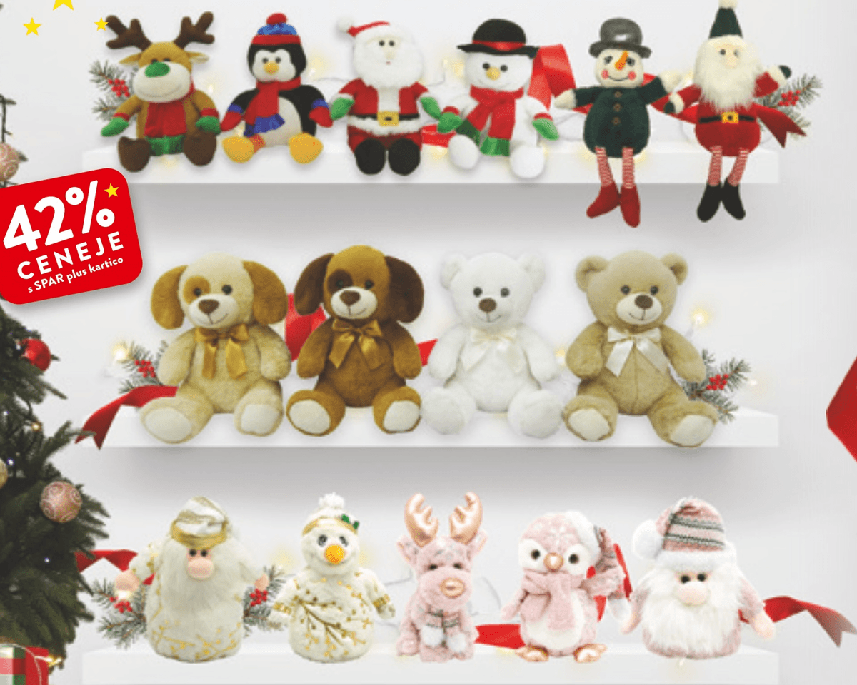 Plišaste igrače - Akcija v trgovini Spar