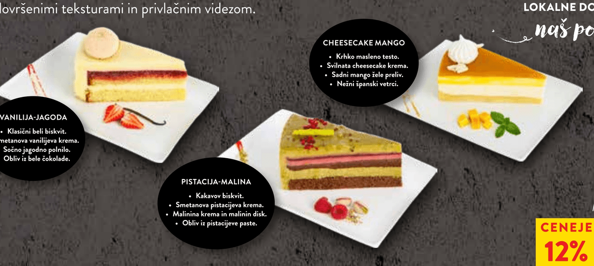Macarons torte 140 g Akcija v trgovini Spar