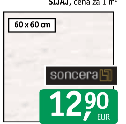 Keramika Soncera Ponita Beige 60 x 60 cm - Akcija v trgovini Jager