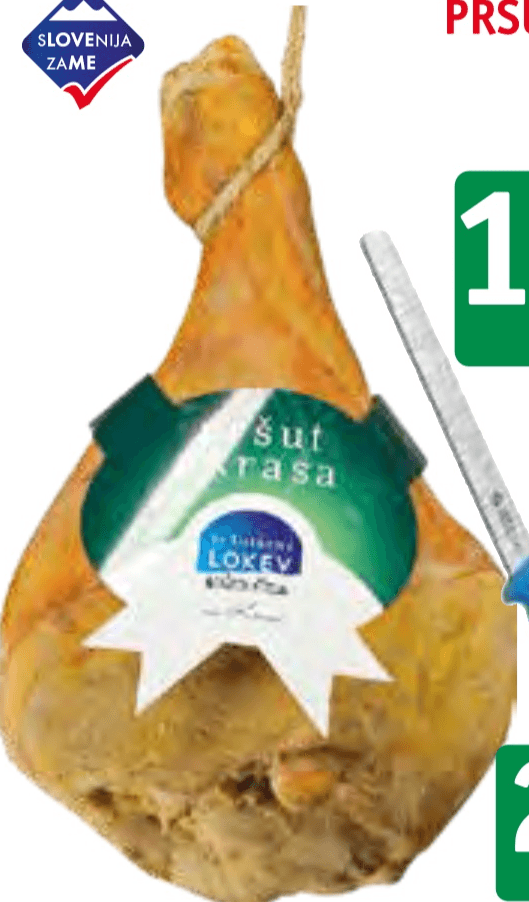 Pršut s Krasa 1 kg - Akcija v trgovini Jager