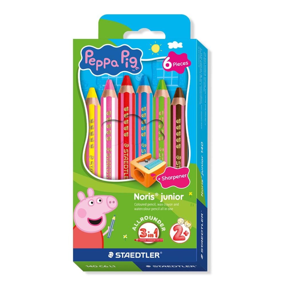 Peppa Pig Noris Junior voščenke 6/1 STAEDTLER - Akcija v trgovini Spar