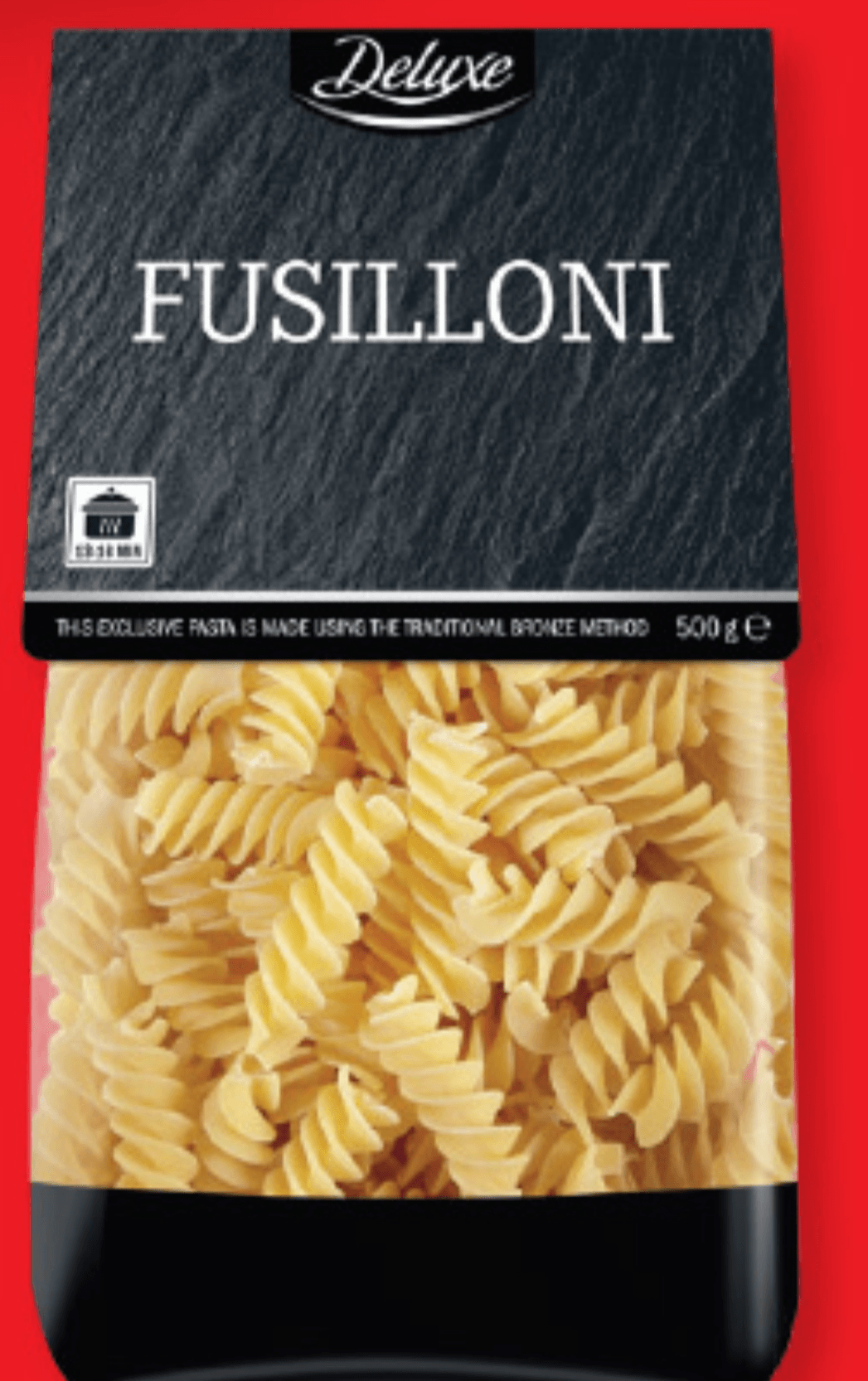 Deluxe Testenine "Fusilloni" 500 g - Akcija v trgovini Lidl