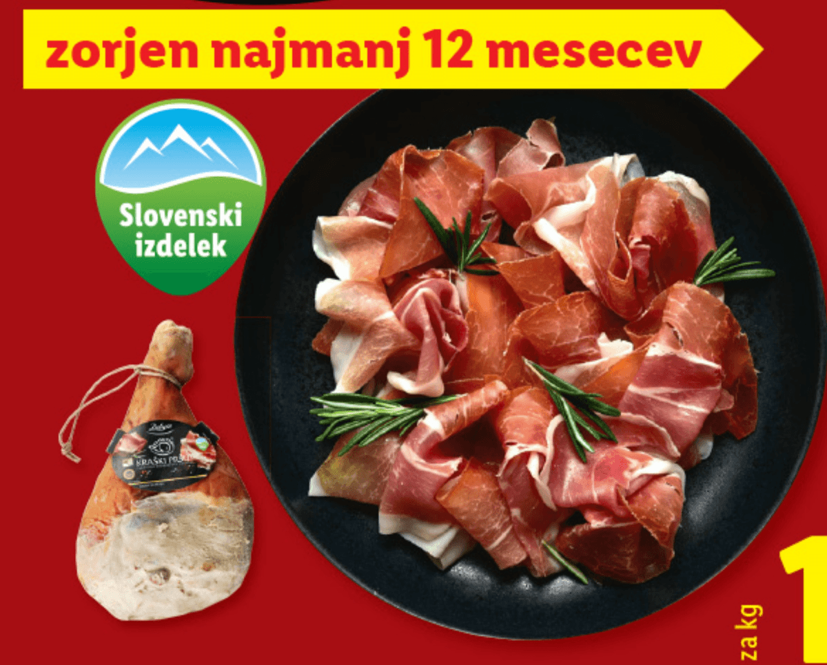 Deluxe Kraški pršut pribl. 7 kg - Akcija v trgovini Lidl