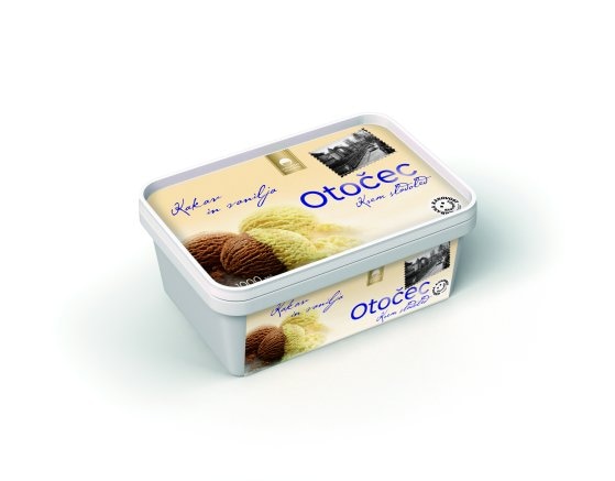 Sladoled Otočec 1L Ljubljanske mlekarne - Akcija v trgovini Mercator