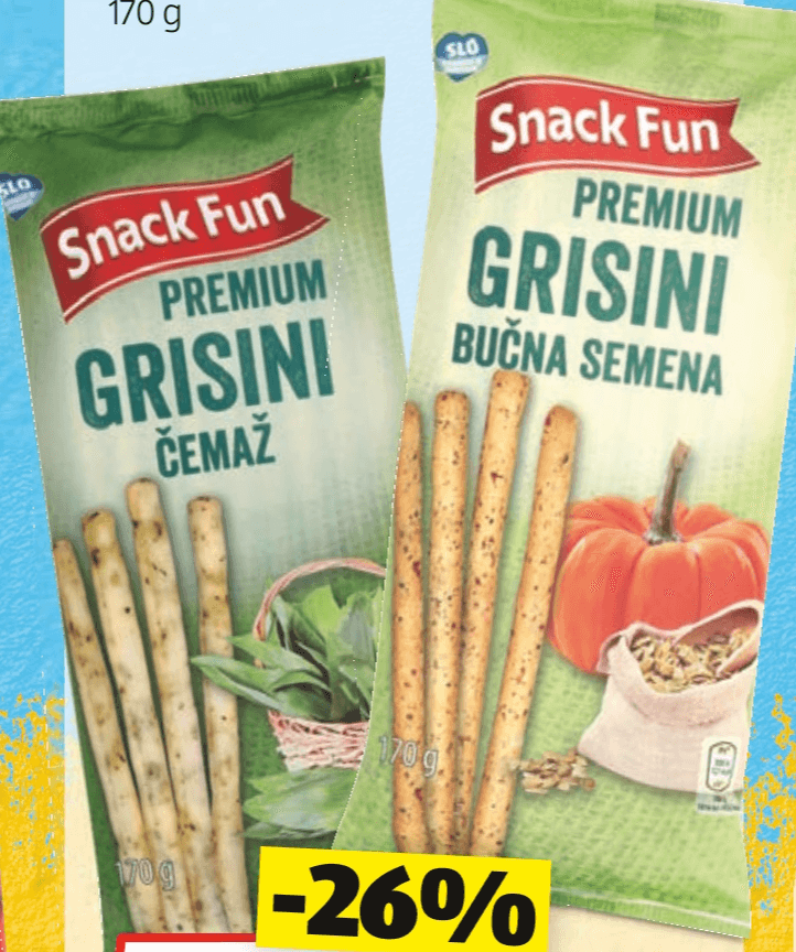 Snack Fun Premium Grisni 170 g - Akcija v trgovini Hofer