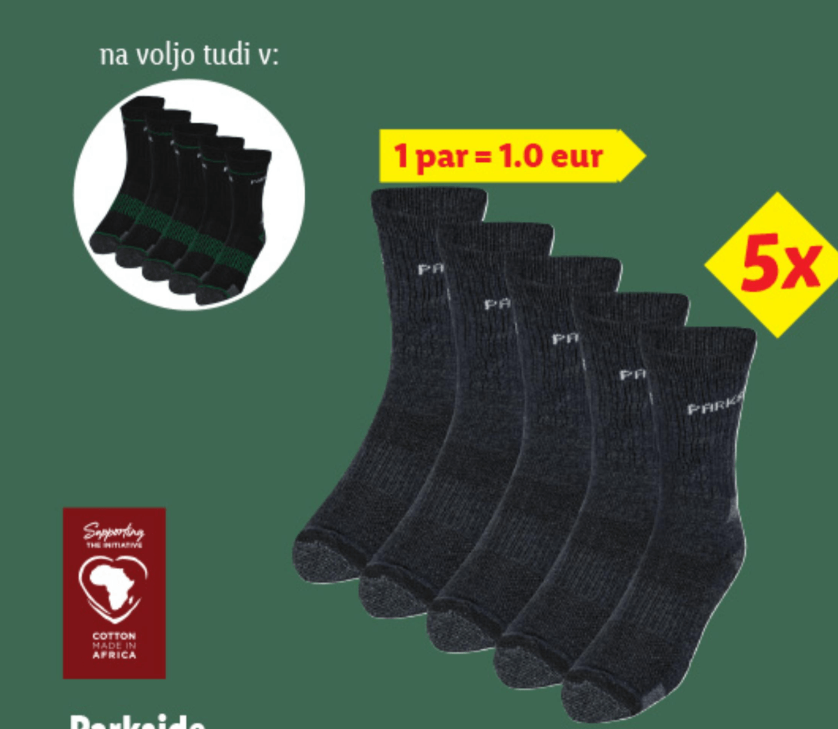 Parkside Delovne nogavice 5x - Akcija v trgovini Lidl