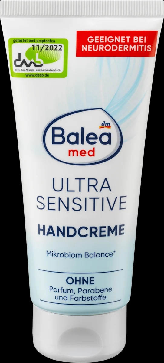 Balea med Ultra Sensitive krema za roke 100 ml - Akcija v trgovini Dm