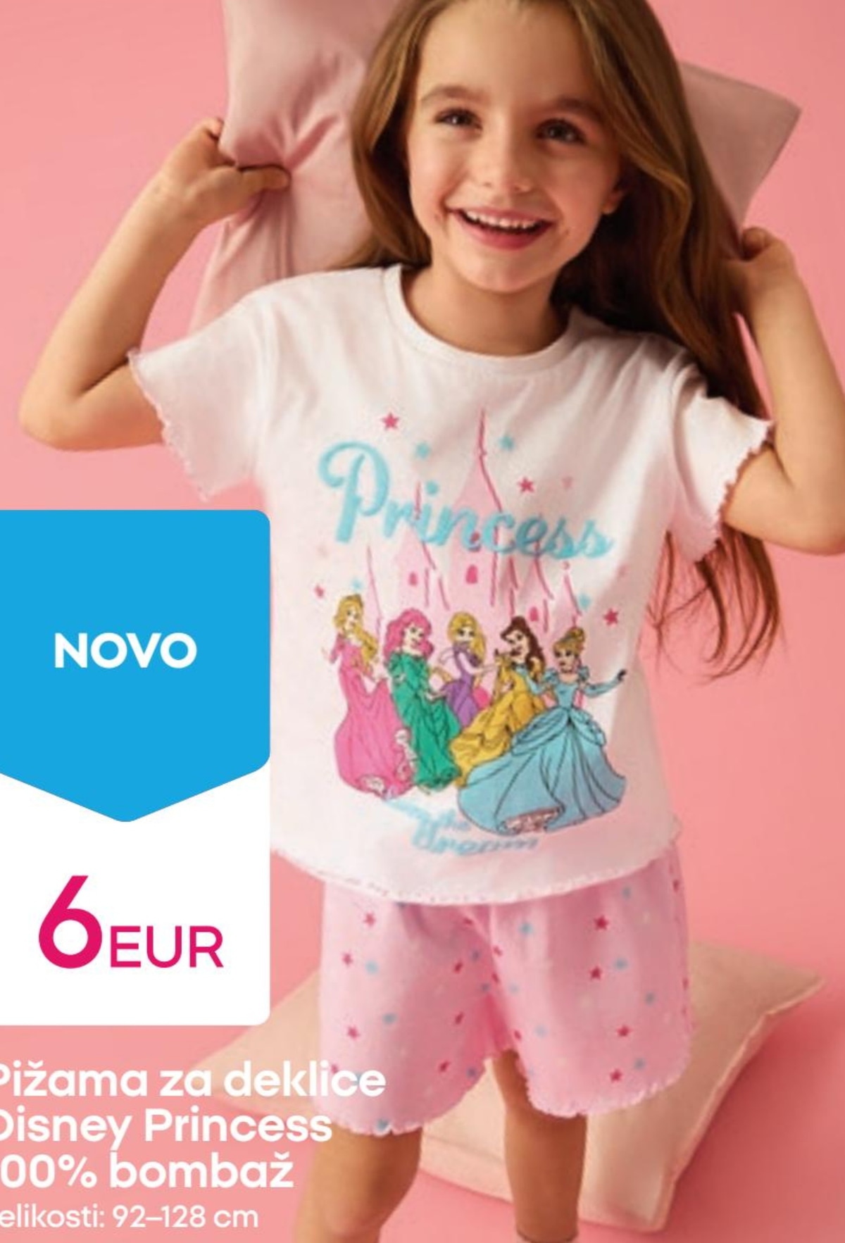Pižama za deklice Disney Princess - Akcija v trgovini Pepco