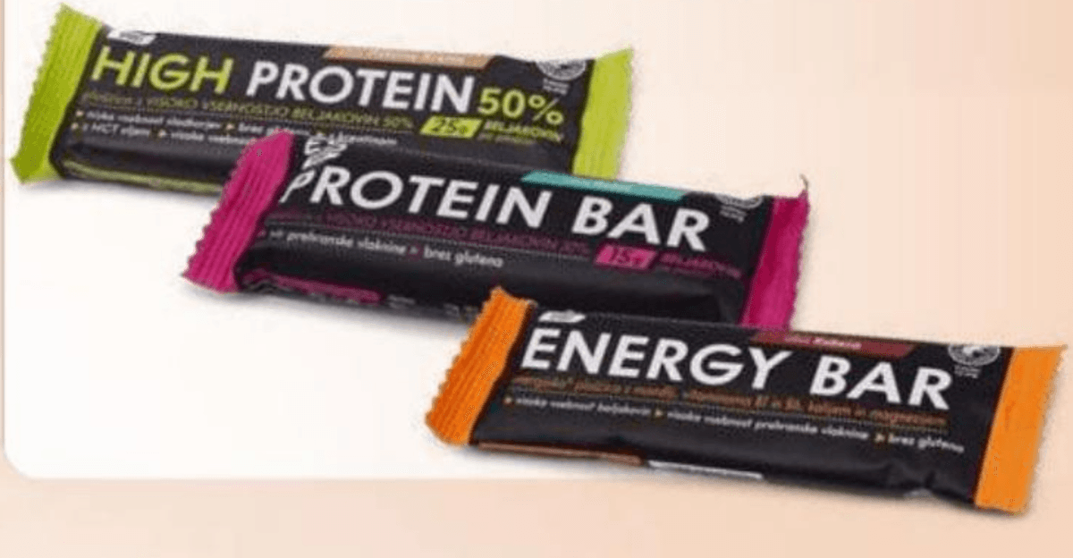 Proteinska/Energijska ploščica 50 g - Akcija v trgovini Eurospin