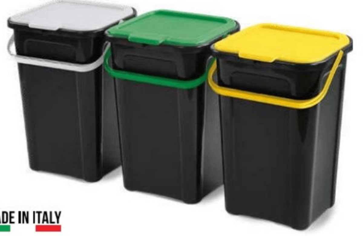 Komplet košev za smeti 3 kom, 45 L - Akcija v trgovini Eurospin