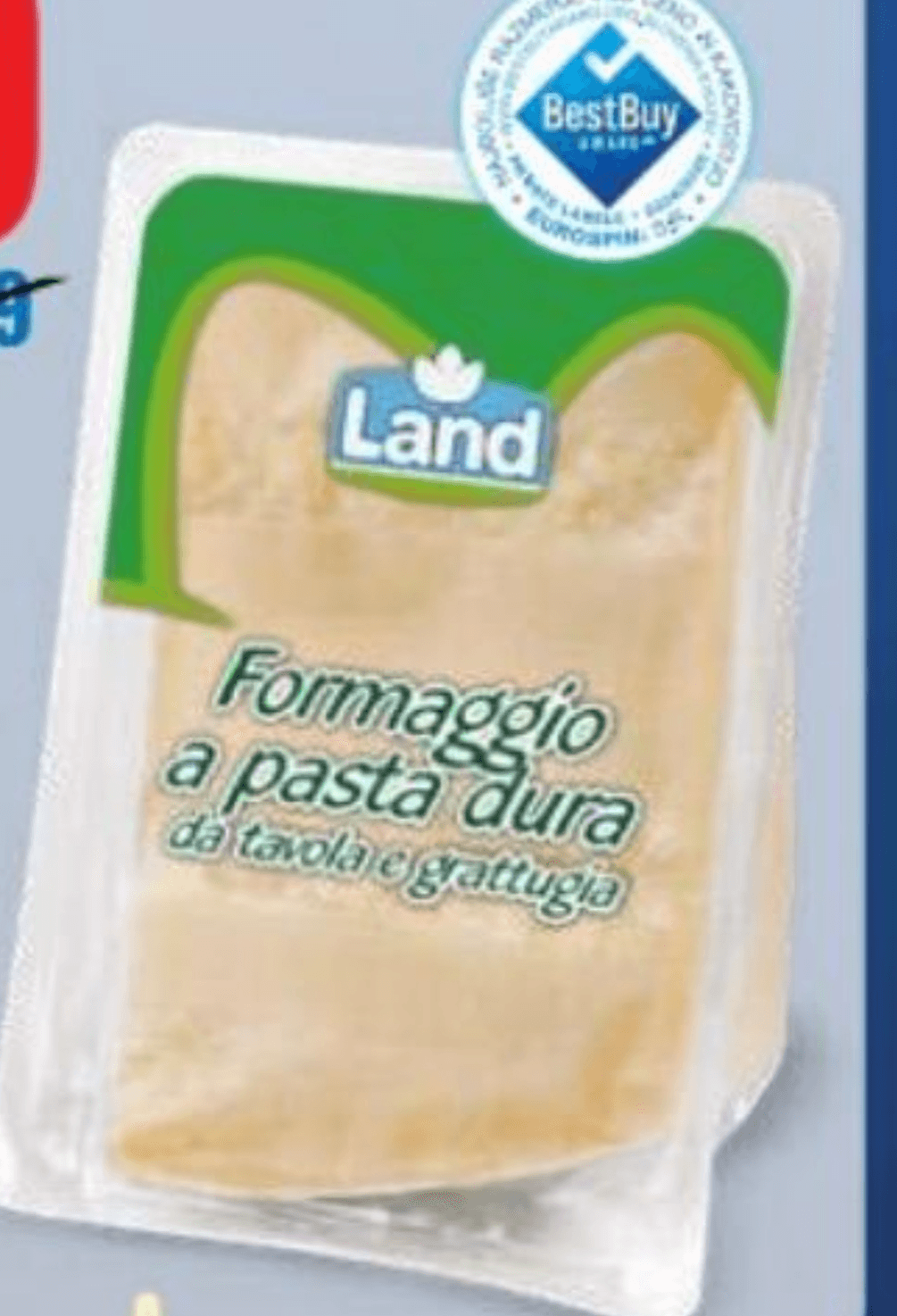 Trdi zorjeni sir 700 g Land - Akcija u trgovini Eurospin