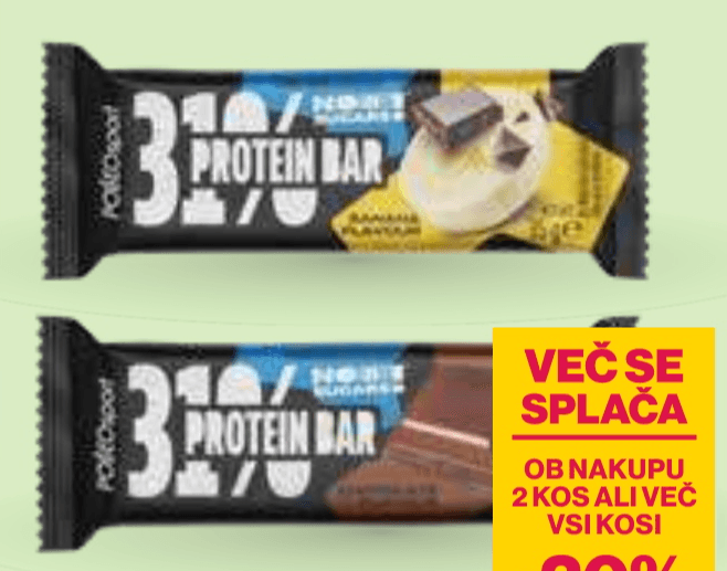 Polleo Protein Bar - Akcija v trgovini Mercator