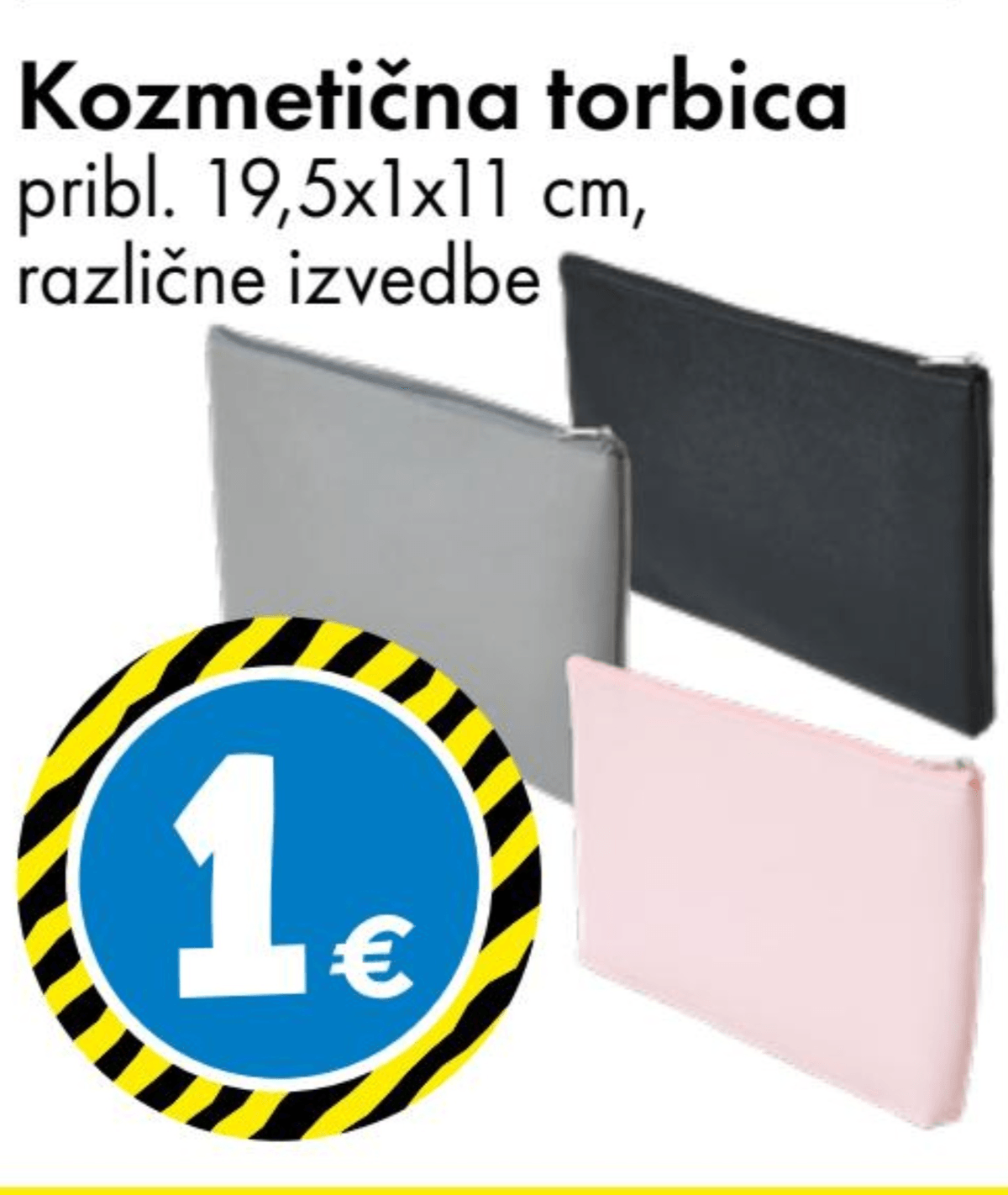 Kozmetična torbica - Akcija v trgovini Tedi