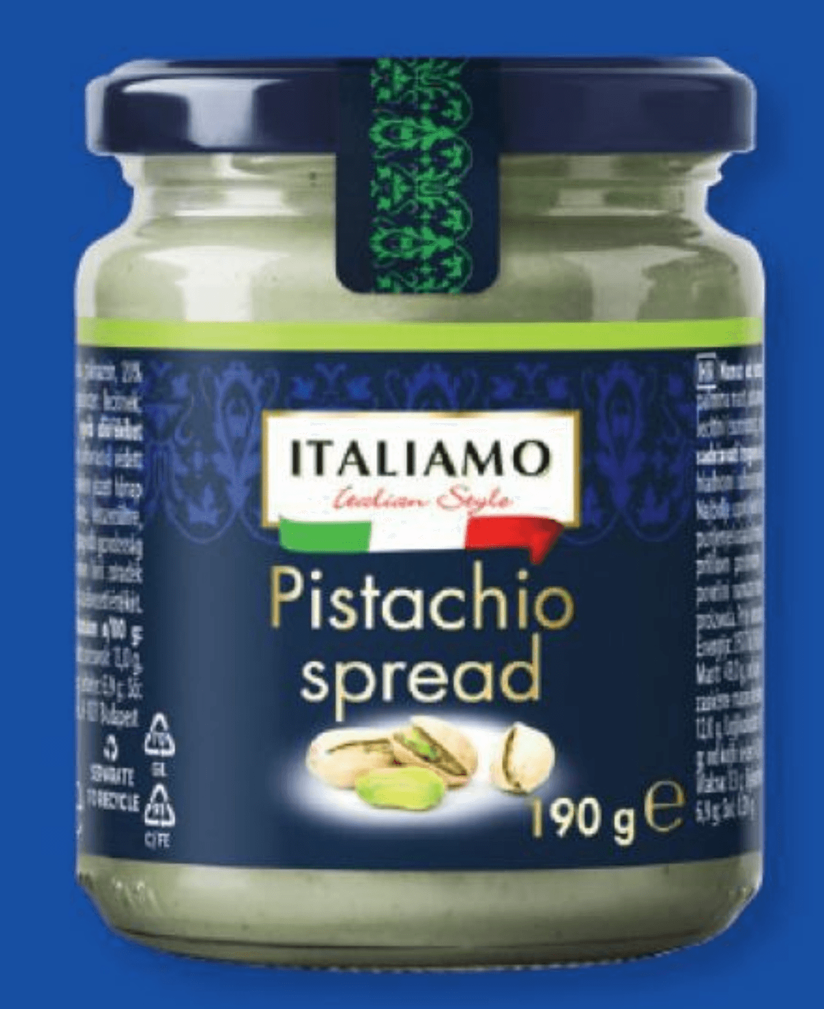 ITALIAMO Pistachio spread 190 g - Akcija v trgovini Lidl