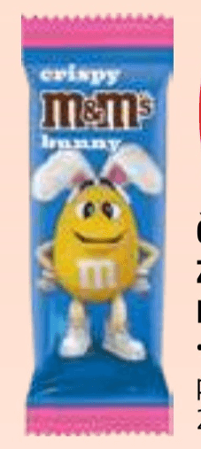 Čokoladni zajček M&M's 29 g - Akcija v trgovini E.Leclerc