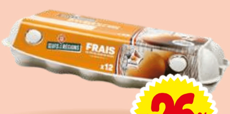 Jajca 12/1 Croisés - Akcija v trgovini E.Leclerc