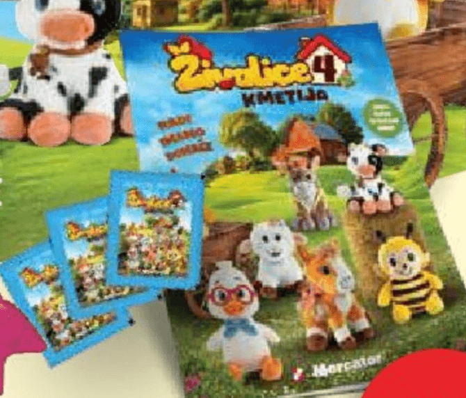 Album Živalice 4 Akcija v trgovini Mercator