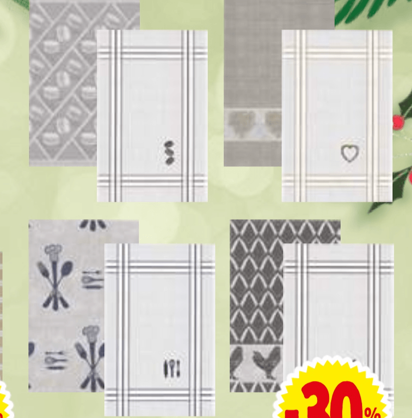 Kuhinjska krpa "HONEY" 2/1 HOMESIDE E.Leclerc - Akcija v trgovini E.Leclerc