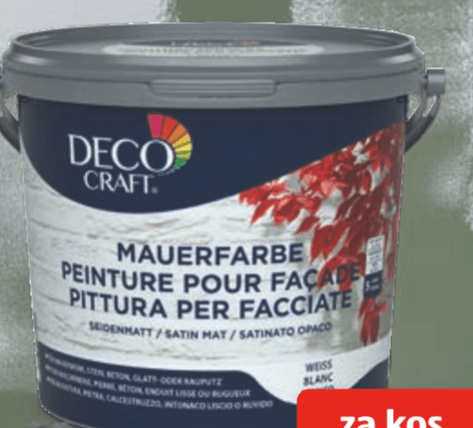 DECO CRAFT Zidna barva 5 l - Akcija v trgovini Hofer