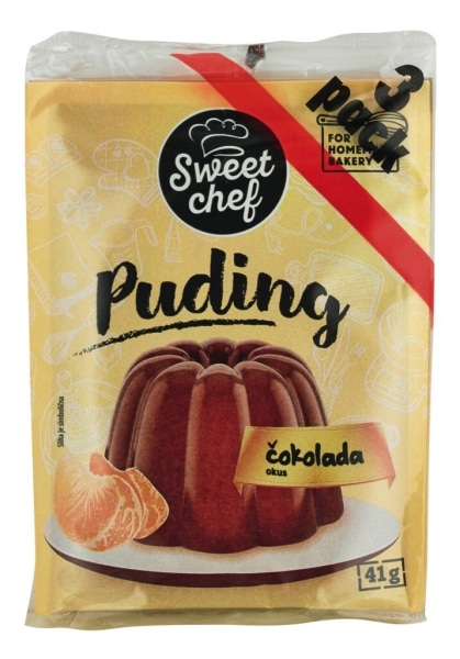 Čokoladni puding Sweet Chef 3 x 41 g - Akcija v trgovini Mercator