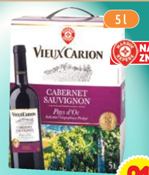 VIEUX CARION 5 l - Akcija v trgovini E.Leclerc