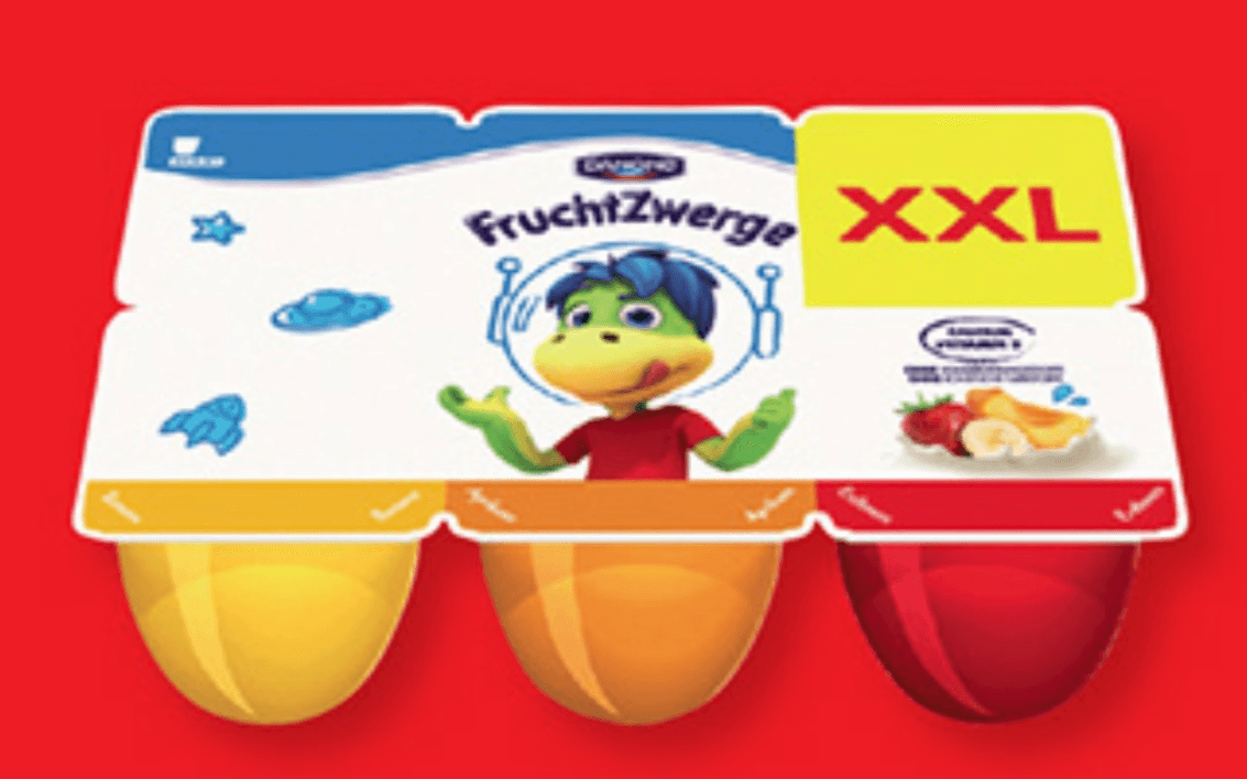 Danone Fruchtzwerge XXL 6 x 100 g - Akcija v trgovini Lidl