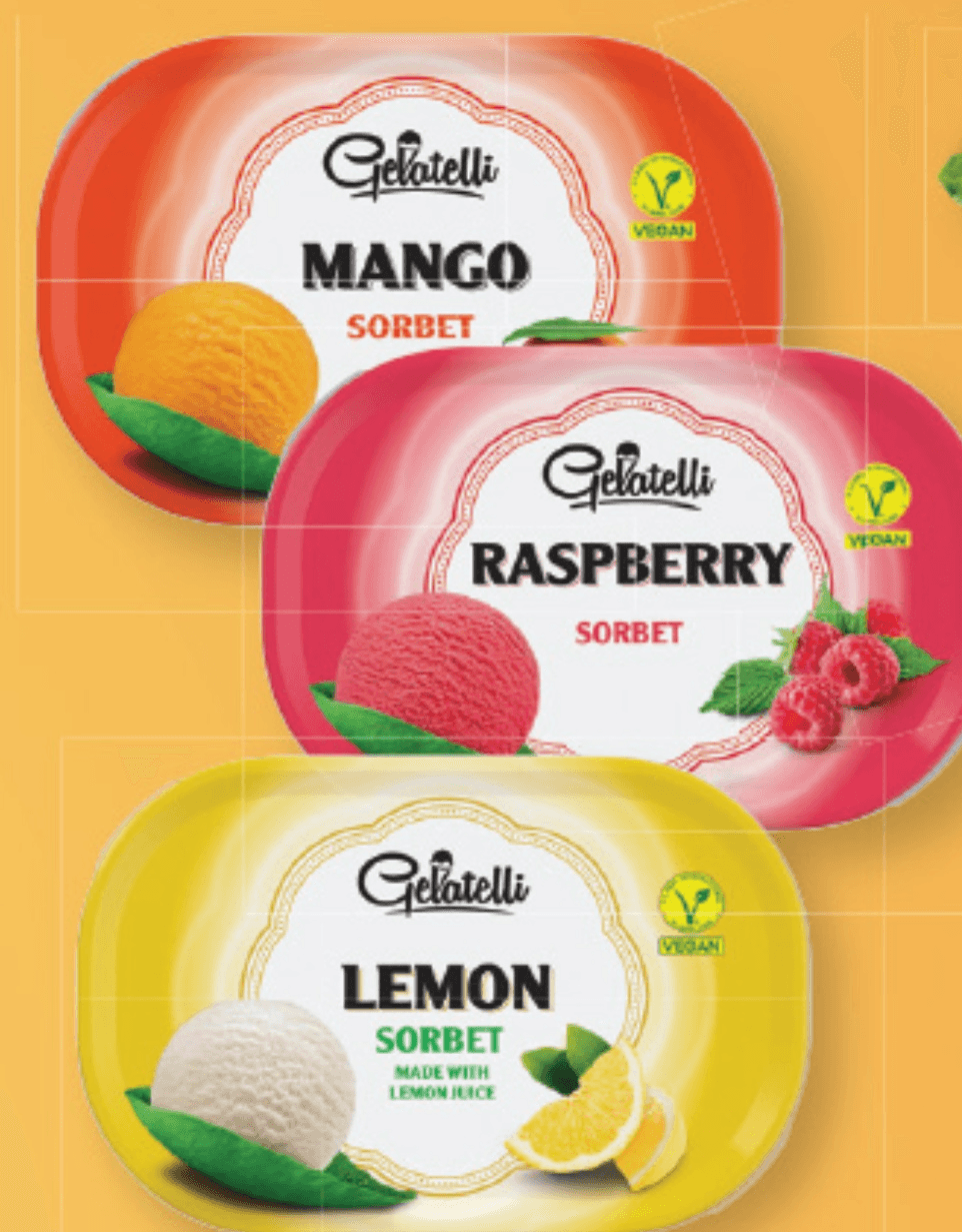 Gelatelli Sadni sorbet 1000 ml - Akcija v trgovini Lidl
