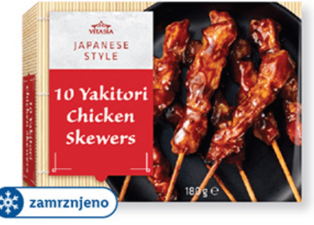 VITASIA 10 Yakitori Chicken Skewers 180 g - Akcija v trgovini Lidl