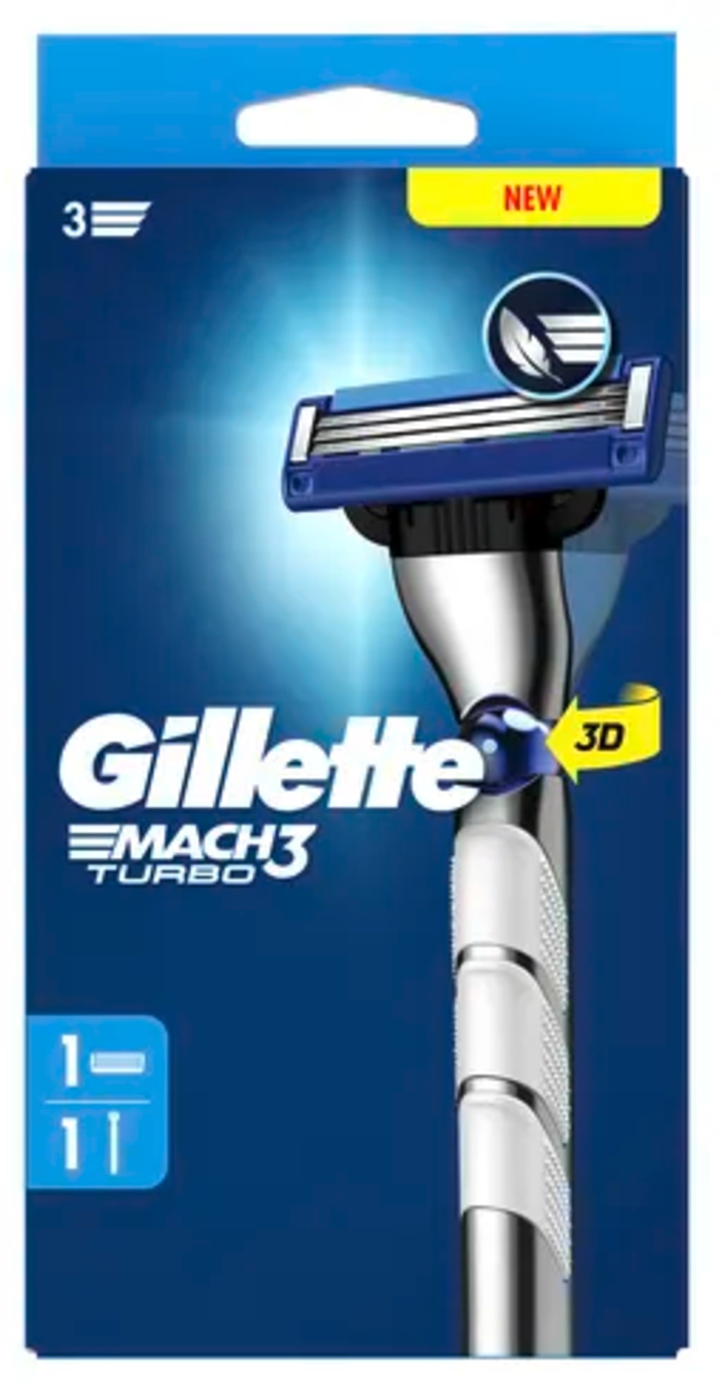 Gillette Mach3 Turbo 3D brivnik 1 kos - Akcija v trgovini Mueller
