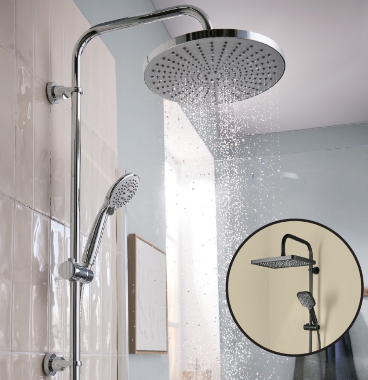 LIVARNO Nadglavni komplet za prho LIVARNO home - Akcija v trgovini Lidl